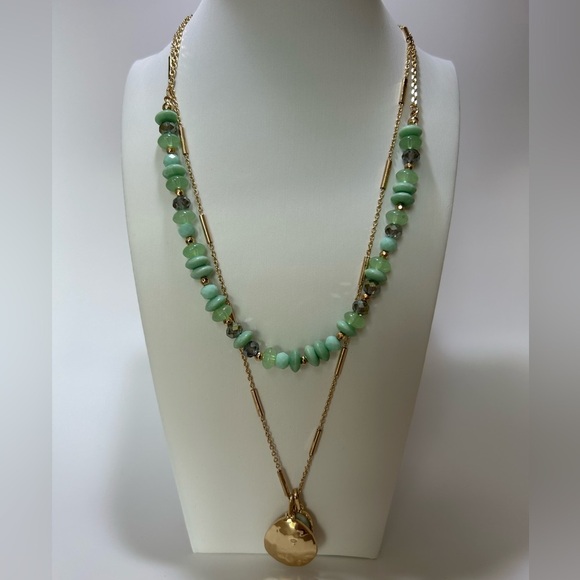 Style & Co. Jewelry - Style & Co. Gold and Green Beaded Necklace